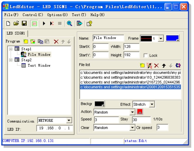 led editor