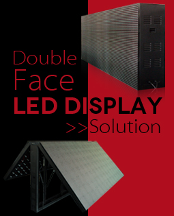 Double-sided LED billboards