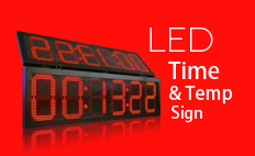 LED digital clock and temperature board