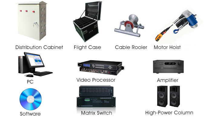 rental led display attachment