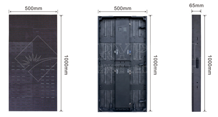 casting led display screen, led rental sign