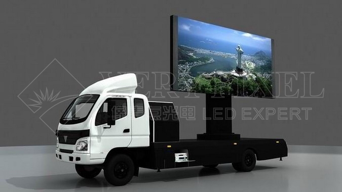 Mobile LED display truck