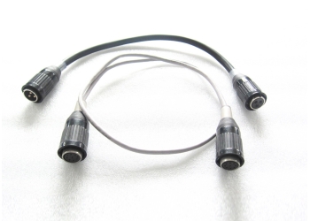 Power cable and internet cable with flight connector