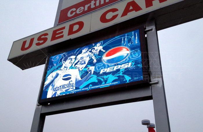 outdoor full color double face led display