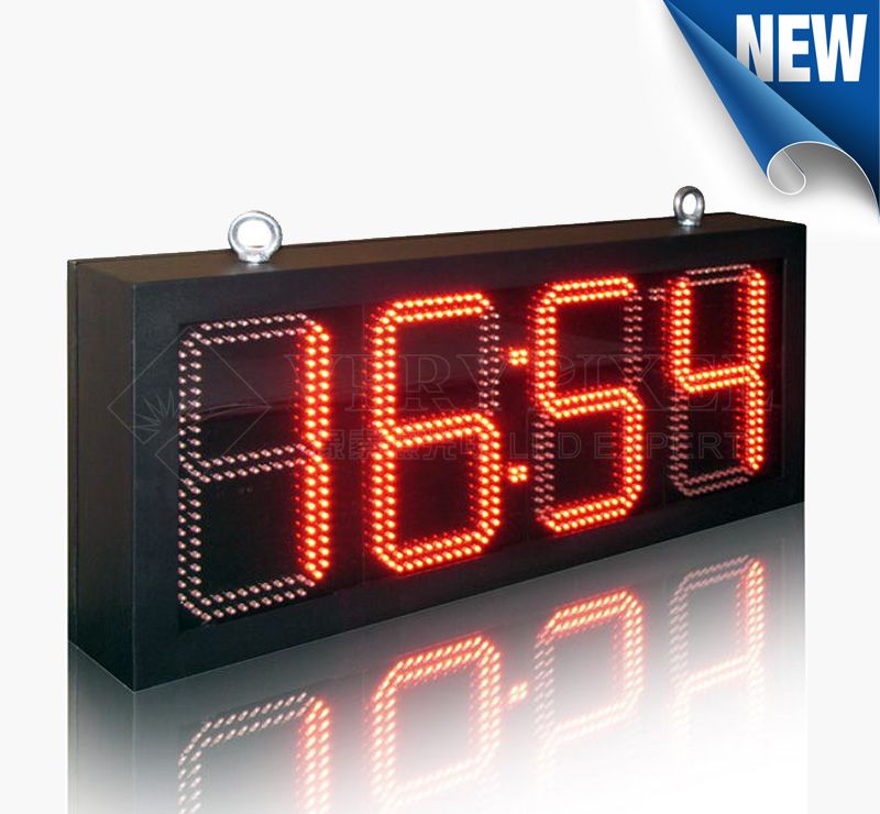 8 inch Outdoor LED Time and Temp Sign