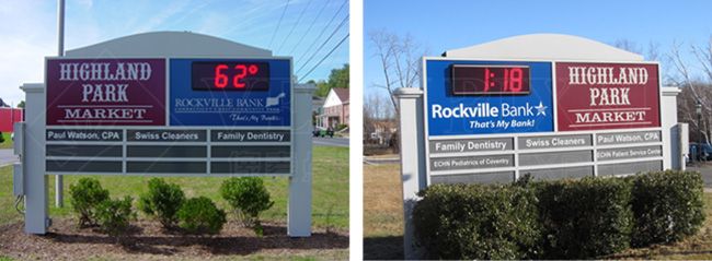 LED time and temp sign project case LED time and temp sign project case