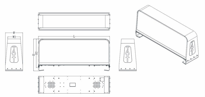 led_taxi_topper_sign_structure