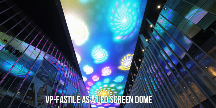 front maintenance LED screen dome