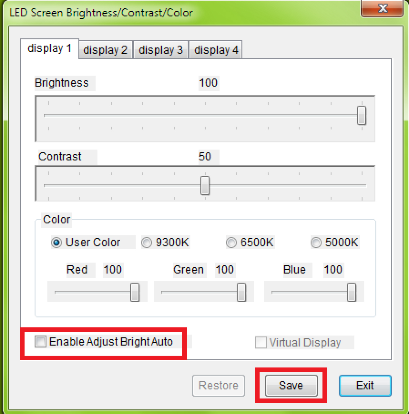 how to use LED multifunction card