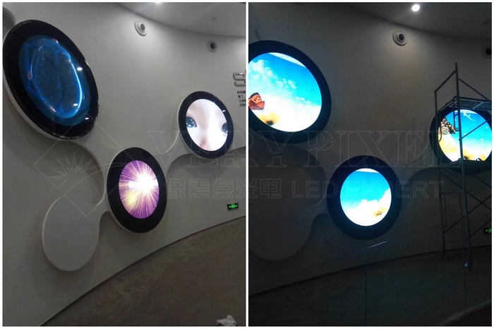 VP-FS-Outdoor P6.35 Round Sign LED Display 
